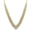Strassikaulakoru, Simple Strass Necklace in Gold