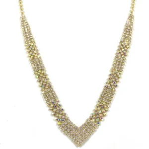 Strassikaulakoru, Simple Strass Necklace in Gold