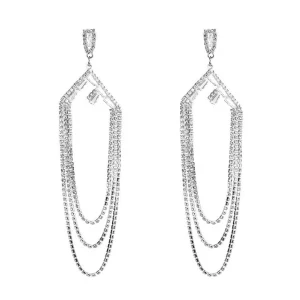 Strassikorvakorut, Gorgeous Long Strass Earrings