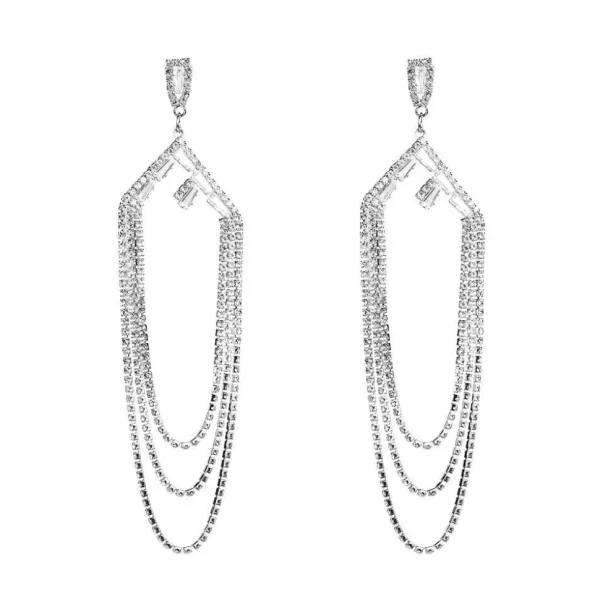 Strassikorvakorut, Gorgeous Long Strass Earrings