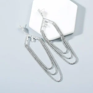 Strassikorvakorut, Gorgeous Long Strass Earrings