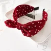 SUGAR SUGAR®, Aurelia Hairband -tummanpunainen comfy-hiuspanta