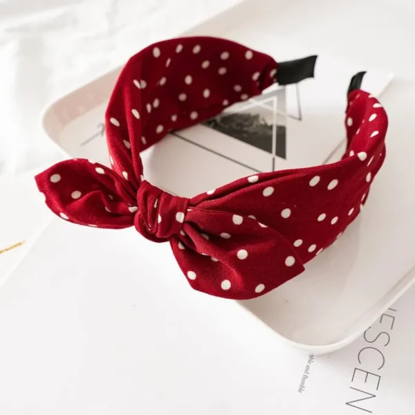 SUGAR SUGAR®, Aurelia Hairband -tummanpunainen comfy-hiuspanta