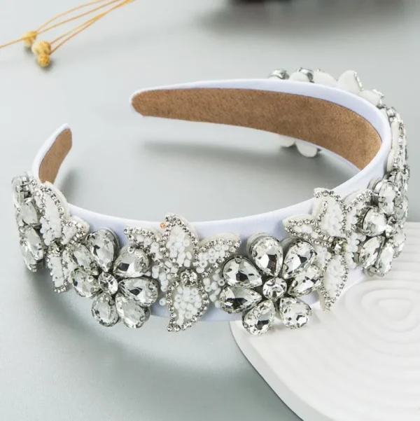 SUGAR SUGAR®, Davina Hairband -valkoinen hiuspanta kimalluksin