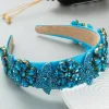 SUGAR SUGAR®, Davina Hairband -turkoosi hiuspanta kimalluksin