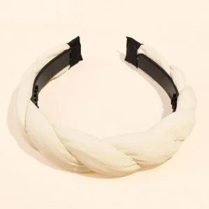 SUGAR SUGAR®, Felicia Hairband -kermanvalkoinen topattu hiuspanta