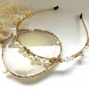 SUGAR SUGAR, Grace Hairband® -valkoinen hiuspanta helmin
