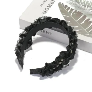 SUGAR SUGAR®, Isabella Hairband -musta koristeellinen hiuspanta