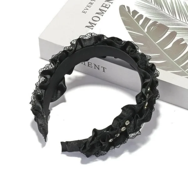 SUGAR SUGAR®, Isabella Hairband -musta koristeellinen hiuspanta