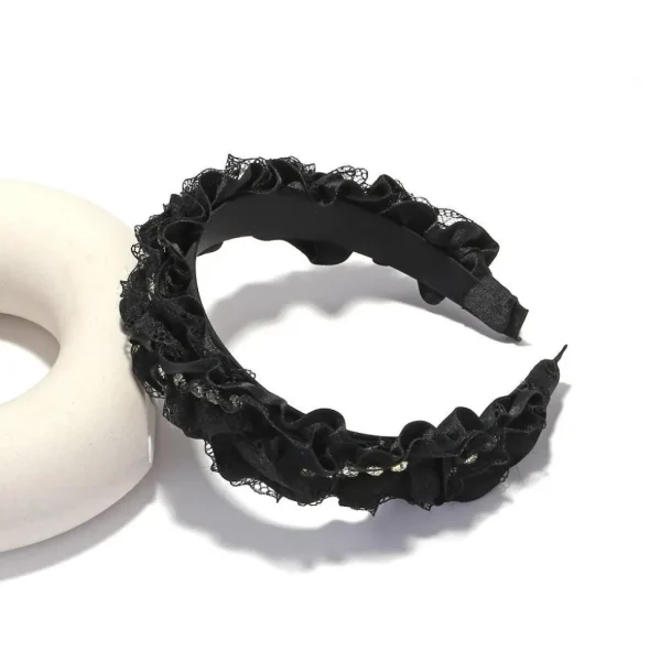 SUGAR SUGAR®, Isabella Hairband -musta koristeellinen hiuspanta