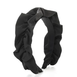 SUGAR SUGAR®, Lainey Hairband -musta satiininen hiuspanta