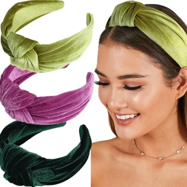 SUGAR SUGAR®, Leona Hairband -samettinen musta hiuspanta