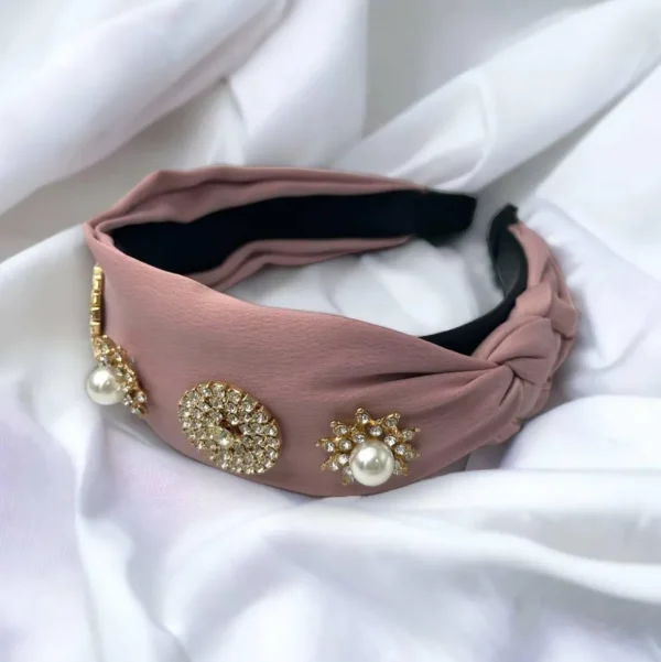 SUGAR SUGAR®, Madison Hairband -koristeellinen roosa hiuspanta