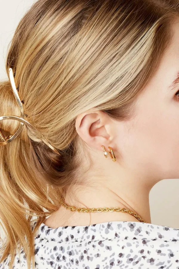 SUGAR SUGAR®, Matt Gold Curvy Clip -kullanvärinen hiusklipsi