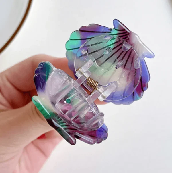 SUGAR SUGAR, Mermaid Clip -violetti simpukkahiusklipsi