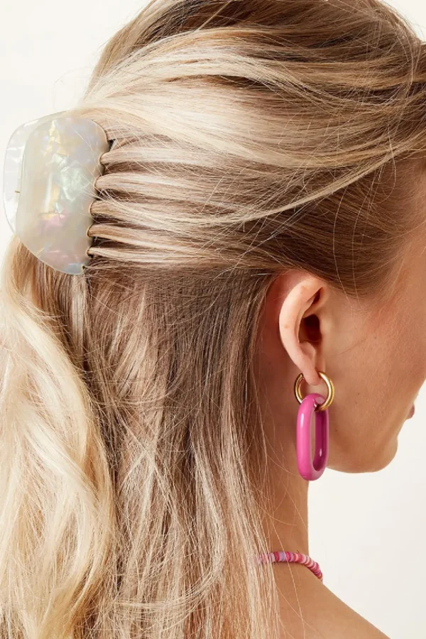 SUGAR SUGAR®, Milly Clip -valkoinen hohtava hiusklipsi