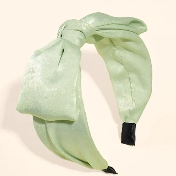 SUGAR SUGAR®, Nellie Hairband -vaaleanvihreä rusetti comfy-hiuspanta