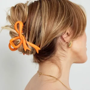 SUGAR SUGAR®, Orange Bow Clip -oranssi rusettihiusklipsi