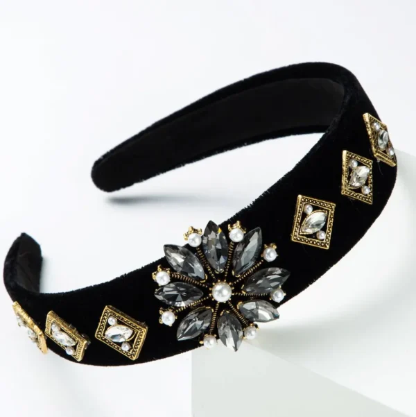 SUGAR SUGAR®, Paris 1921 Hairband -vintagehenkinen hiuspanta (harmaa)