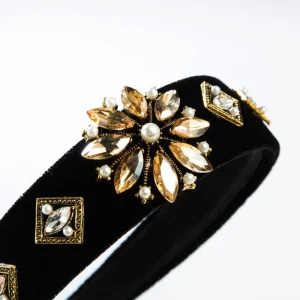 SUGAR SUGAR®, Paris 1921 Hairband -vintagehenkinen hiuspanta (beige)