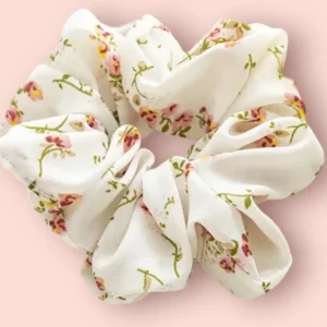 SUGAR SUGAR®, Pink Flowers -valkoinen kukallinen hiusdonitsi