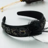 SUGAR SUGAR®, Priscilla Hairband -musta koristeellinen hiuspanta
