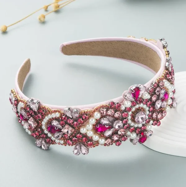 SUGAR SUGAR®, Rubie Hairband -kimaltava vaaleanpunainen hiuspanta