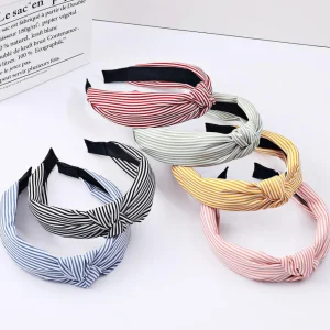SUGAR SUGAR®, Saint Tropez Hairband -raidallinen hiuspanta (aprikoosi)