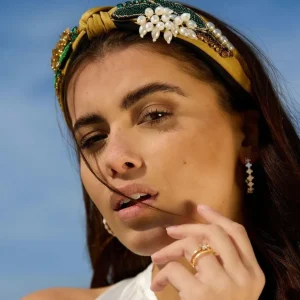 SUGAR SUGAR®, Spring Love Hairband -keltainen panta helmikoristeilla