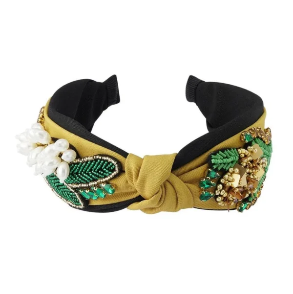 SUGAR SUGAR®, Spring Love Hairband -keltainen panta helmikoristeilla