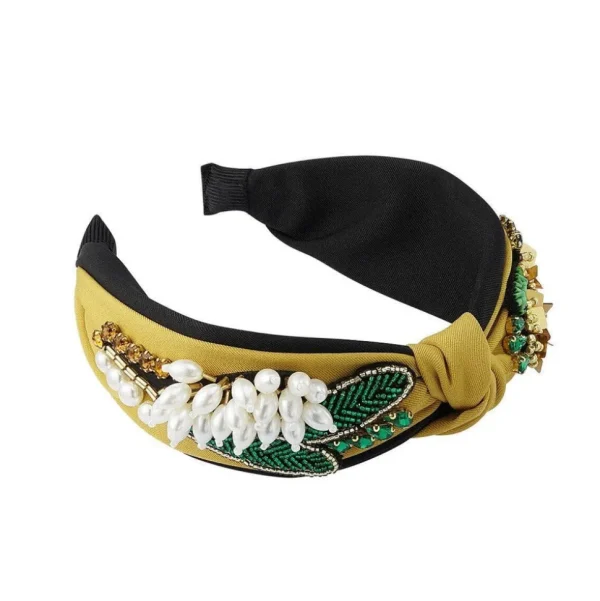 SUGAR SUGAR®, Spring Love Hairband -keltainen panta helmikoristeilla