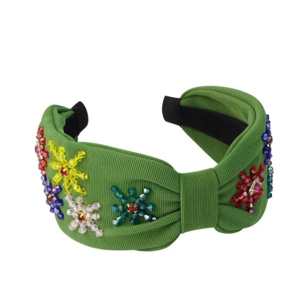 SUGAR SUGAR®, Springtime Hairband -vihreä hiuspanta koristein