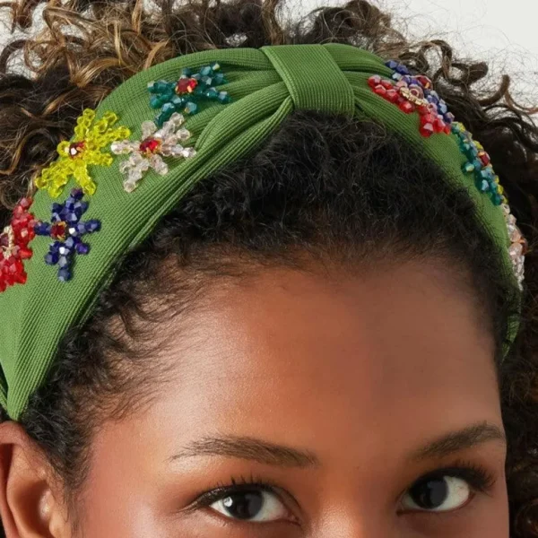 SUGAR SUGAR®, Springtime Hairband -vihreä hiuspanta koristein
