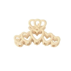 SUGAR SUGAR®, Sweetheart Clip -sydänkoristeinen beige hiusklipsi