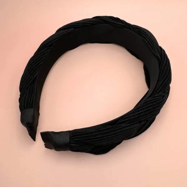 SUGAR SUGAR®, Verena Hairband -musta letitetty hiuspanta