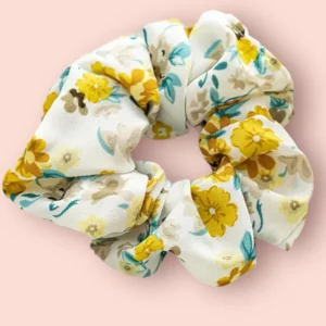 SUGAR SUGAR®, Yellow Flowers -keltainen kukallinen hiusdonitsi
