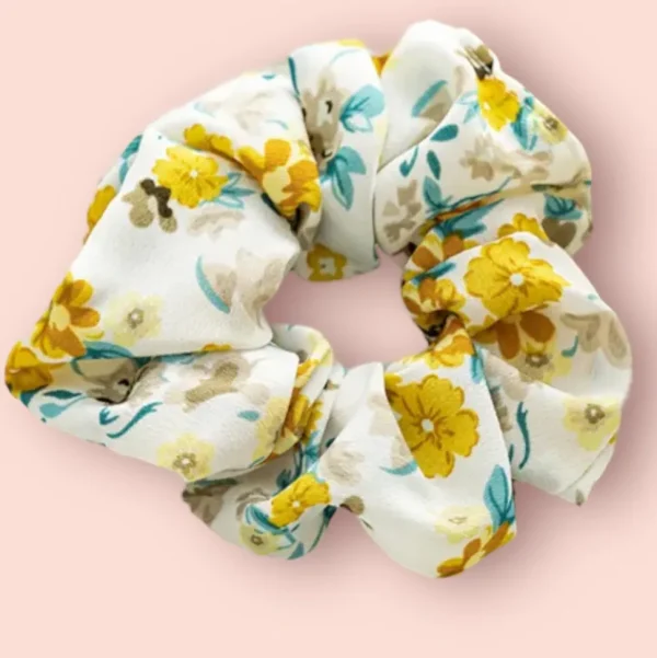 SUGAR SUGAR®, Yellow Flowers -keltainen kukallinen hiusdonitsi