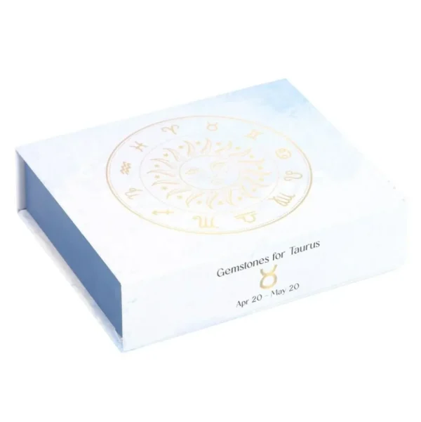 Taurus Crystal Tumblestone Set -härän luonnonkivi lahjapakkaus