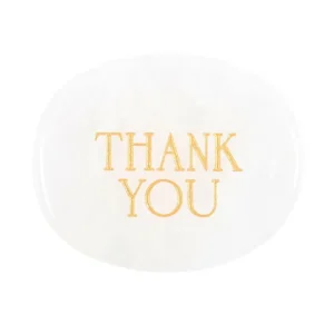 Thank You Clear Quartz -vuorikristalli kämmenkivi 