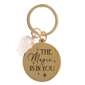 The Magic is in You -ruusukvartsi avaimenperä