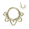 Titaani lävistysrengas, Filigree -koristeellinen clicker (kulta)