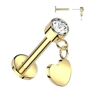 Titaani rustokoru/traguskoru, Push In Dangly Heart in Gold