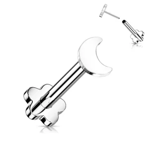 Titaani rustokoru/traguskoru, Push In Crescent 2 in 1 -labret