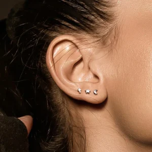 Titaani rustokoru/traguskoru, Push In Star 2 in 1 -labret (kulta)