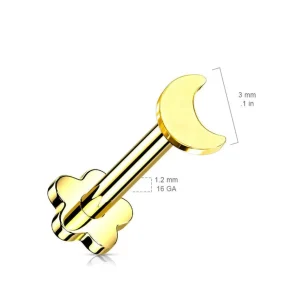 Titaani rustokoru/traguskoru, Push In Crescent 2 in 1 -labret