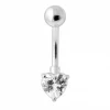 Titaaninapakoru, Sofia -mini Cubic Zirconia sydän