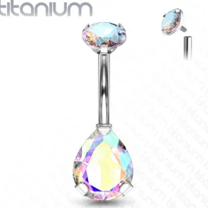 Titaaninapakoru, Teardrop CZ -aurora borealis pisaranapakoru