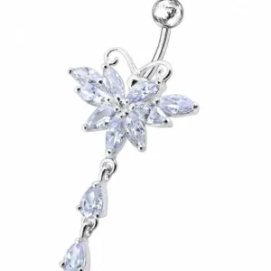Titaaninen napakoru | Upea Cubic Zirconia perhonen