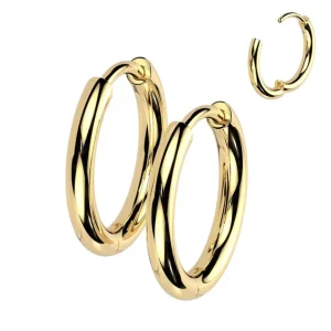 Titaaniset kullanväriset renkaat, Titanium Hoops (kaksi kokoa)