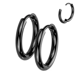 Titaaniset mustat renkaat, Titanium Hoops (kaksi kokoa)